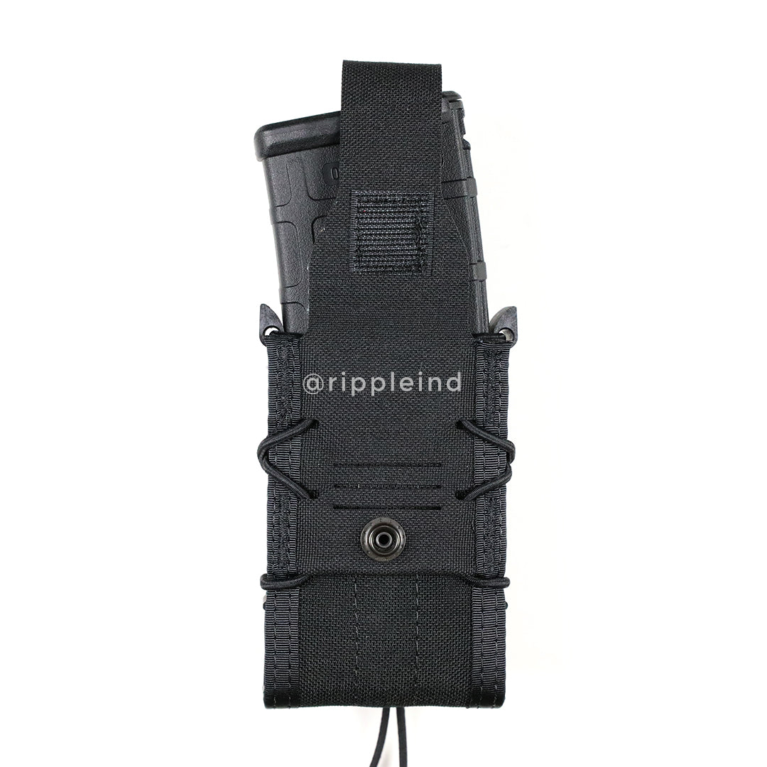 High Speed Gear (HSG) Double Pistol TACO MOLLE Pouch - Olive Drab, Made In USA, Holds 2 Magazines