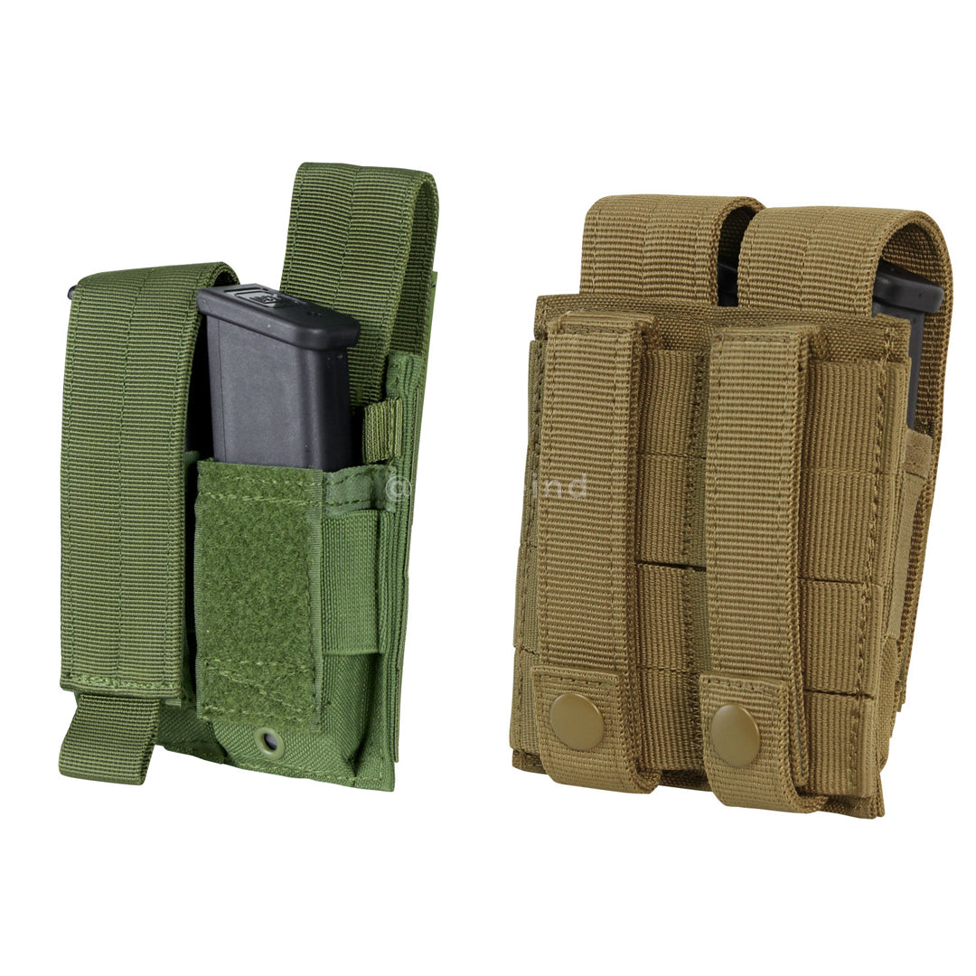 Condor - Coyote Brown - Double Pistol Mag Pouch