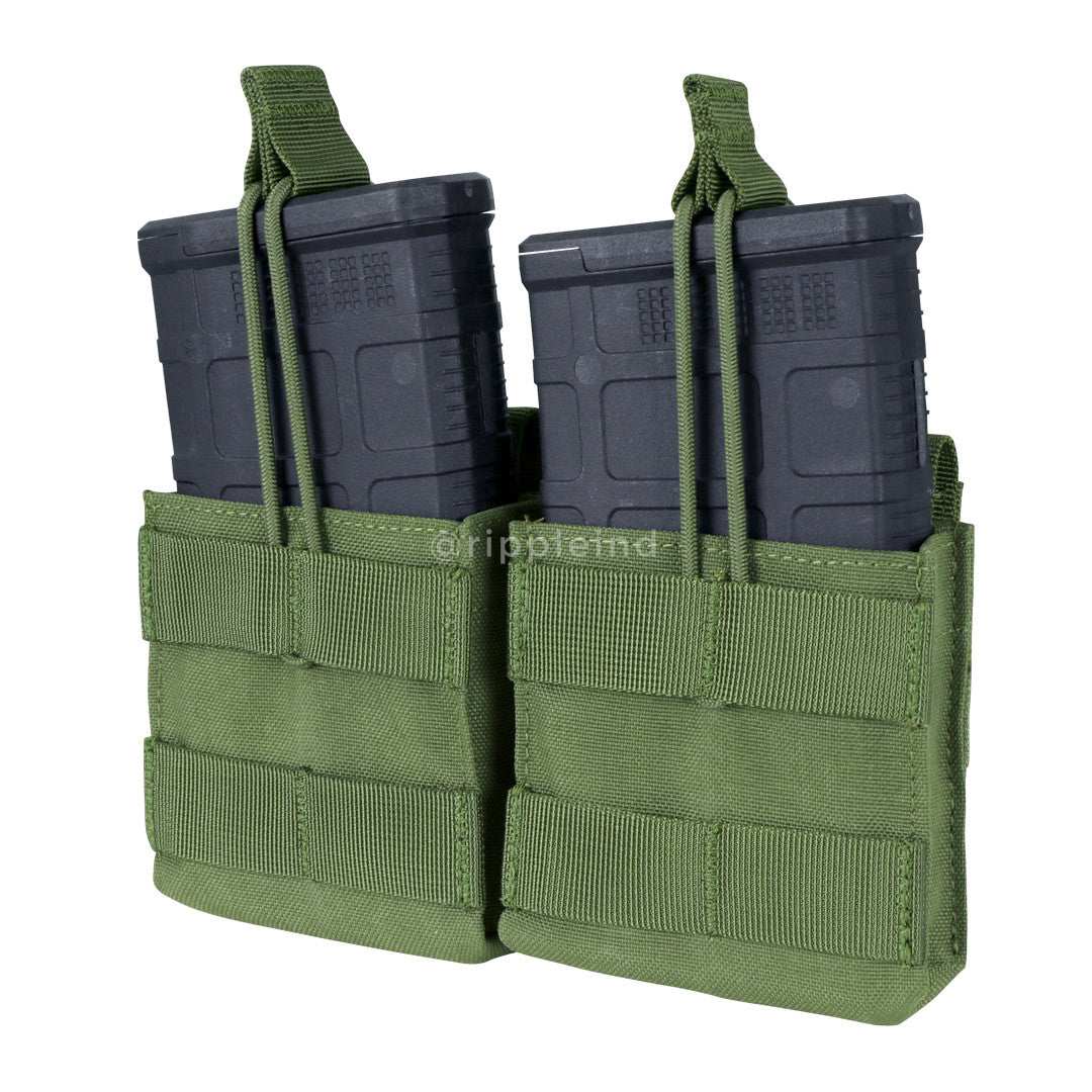 Condor - Olive - Double Open-Top M14 Mag Pouch - Ripple Industries