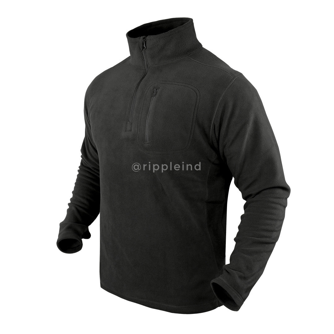 Condor - Black - 1/4 Zip Fleece Pullover - Ripple Industries Ltd.