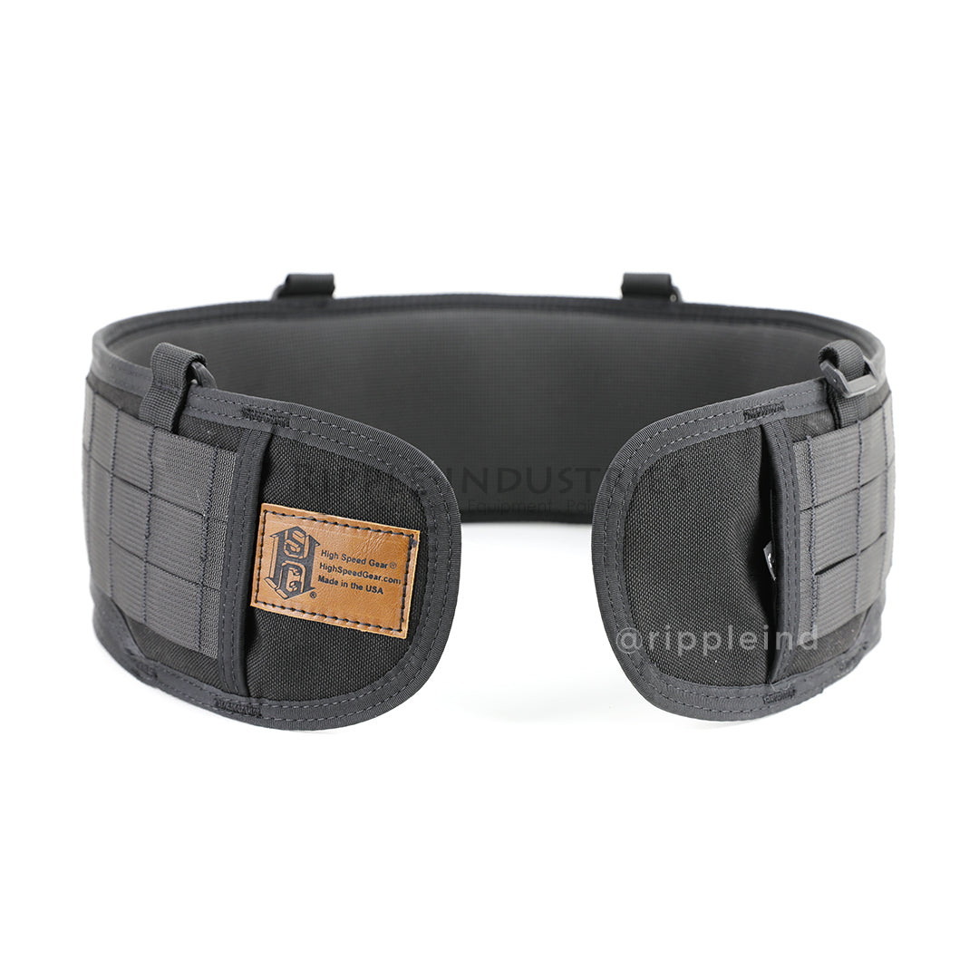 high speed gear slim grip padded belt HSGI - Black - SURE-GRIP Padded Battle Belt